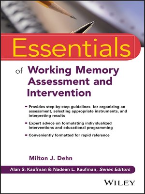 cover image of Essentials of Working Memory Assessment and Intervention